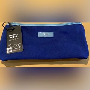 NWT- “Scout” blue and pink colorblock Pencil Pouch